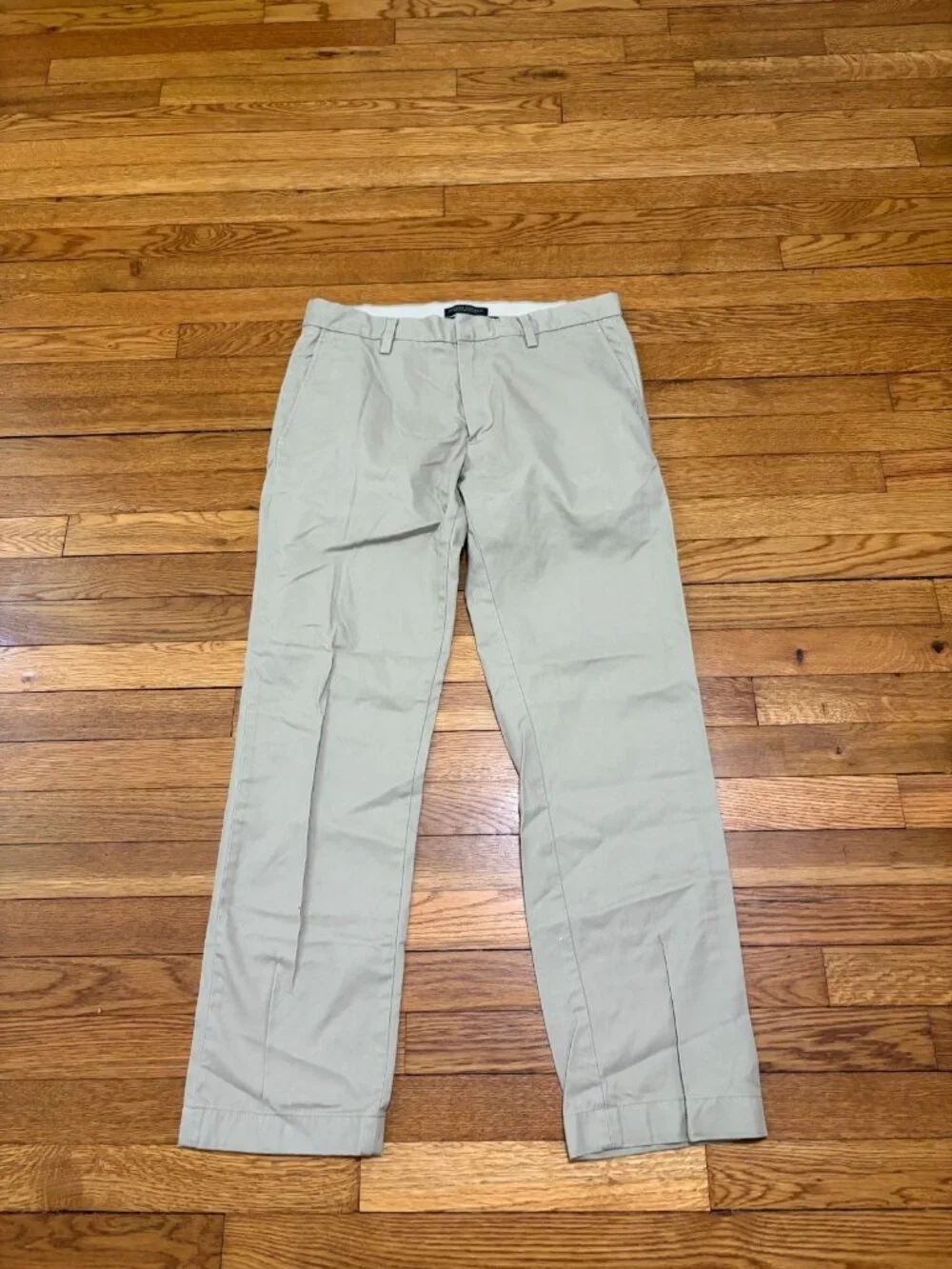 Banana Republic Mens Emerson Chino Pants Sz 32x30 Gray 100% Cotton Twill Preppy